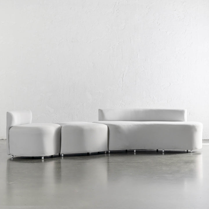 LAS COSTES OUTDOOR 3 PIECE LOUNGE BUNDLE  |  LIMED GAUZE