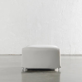 LAS COSTES OUTDOOR OTTOMAN  |  LIMED GAUZE