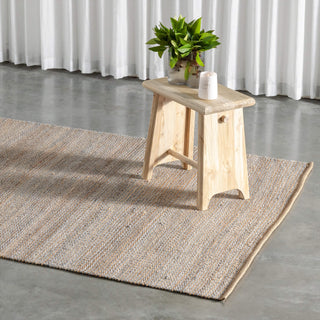 LATENZA JUTE RUNNERS + RUGS  |  NATURAL JUTE + GREY
