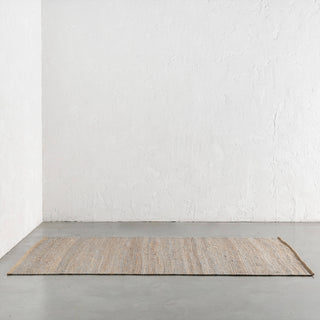 LATENZA JUTE RUNNERS + RUGS  |  NATURAL JUTE + GREY