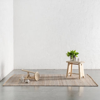 LATENZA JUTE RUNNERS + RUGS  |  NATURAL JUTE + GREY