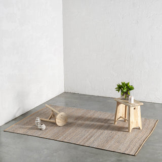 LATENZA JUTE RUNNERS + RUGS  |  NATURAL JUTE + GREY