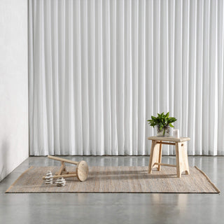 LATENZA JUTE RUNNERS + RUGS  |  NATURAL JUTE + GREY