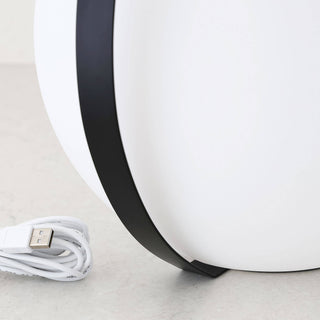 LBD EXCLUSIVE  |  DINESH BALL OUTDOOR LED LAMP |  WHITE + BLACK