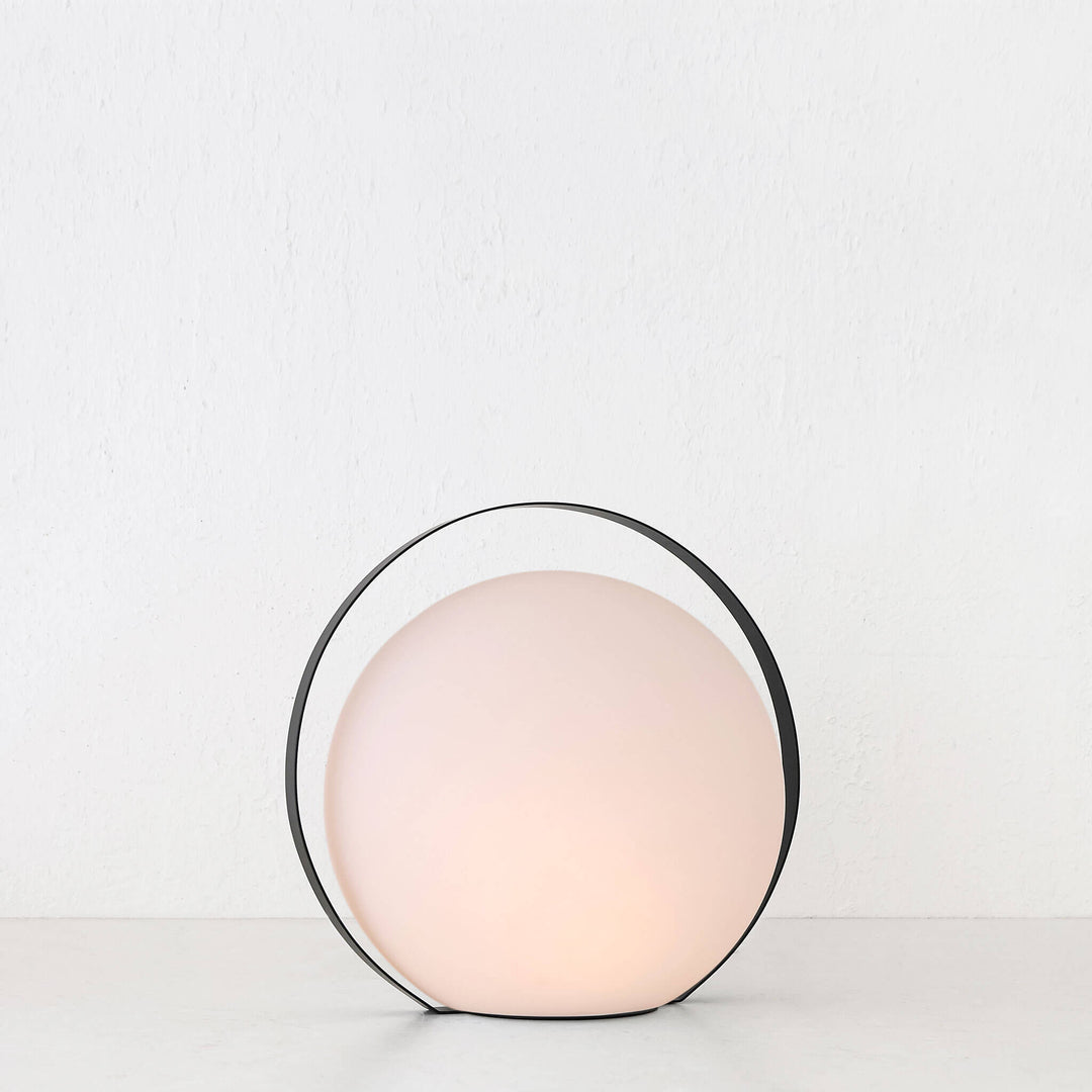 LBD EXCLUSIVE  |  DINESH BALL OUTDOOR LED LAMP |  WHITE + BLACK