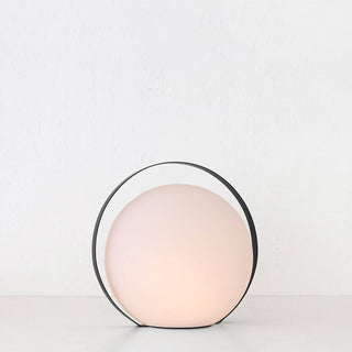 LBD EXCLUSIVE  |  DINESH BALL OUTDOOR LED LAMP |  WHITE + BLACK