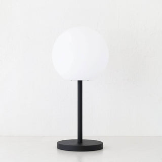 LBD EXCLUSIVE  |  DINESH OUTDOOR LED TABLE LAMP BUNDLE X2  |  WHITE + BLACK