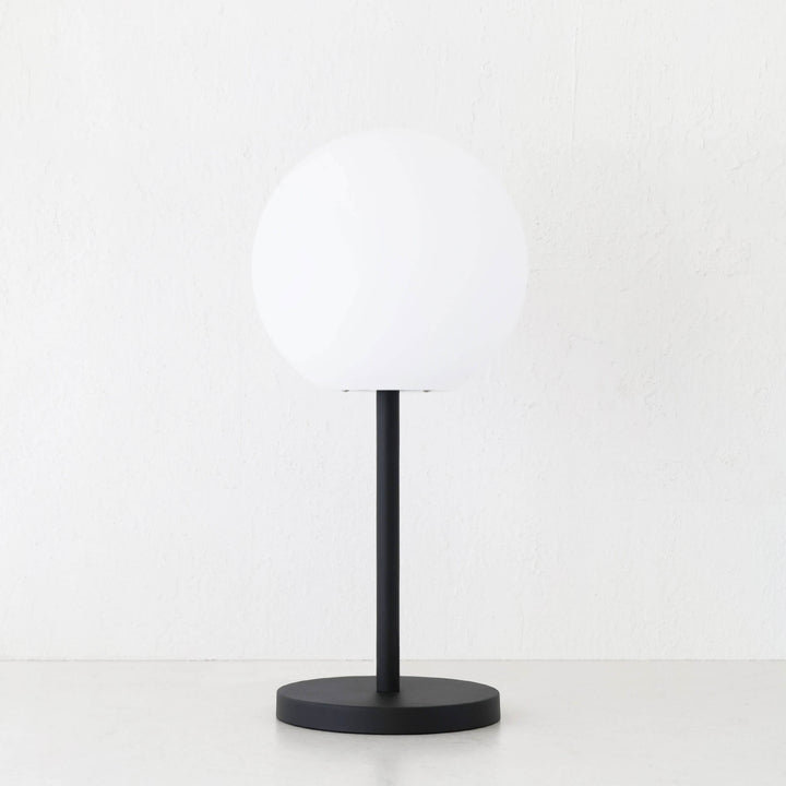 LBD EXCLUSIVE  |  DINESH OUTDOOR LED TABLE LAMP BUNDLE X2  |  WHITE + BLACK