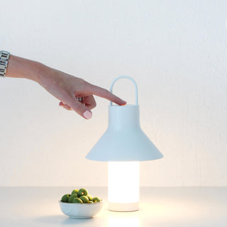 LBD EXCLUSIVE  |  LA CONDETTE RECHARGEABLE INDOOR/OUTDOOR LED LANTERN BUNDLE X2  |  MATTE WHITE