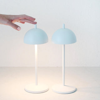 LBD EXCLUSIVE  |  FONTAINES RECHARGEABLE INDOOR/OUTDOOR TABLE LAMP  |  MATTE WHITE