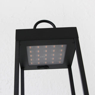 LBD EXCLUSIVE  |  DUNES DU MONT RECHARGEABLE LED INDOOR/OUTDOOR LANTERN BUNDLE X2  |  MATTE BLACK