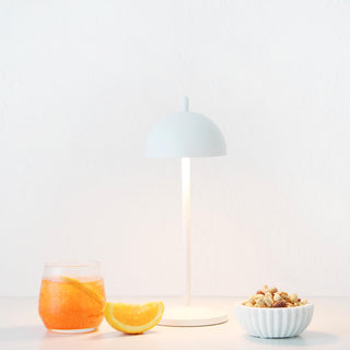 LBD EXCLUSIVE | FONTAINES RECHARGEABLE INDOOR/OUTDOOR TABLE LAMP | MATTE WHITE