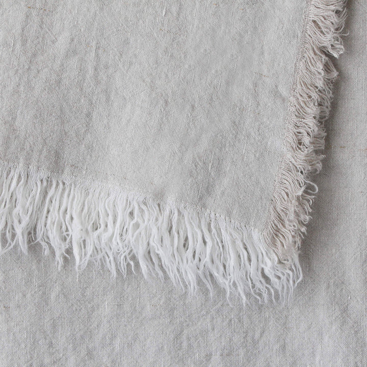 LBD EXCLUSIVE  |  FRENCH LINEN THROW  |  180X140CM  |  NATURAL FLAX