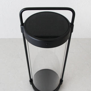 LBD EXCLUSIVE  |  SAINTE FRIEUX RECHARGEABLE INDOOR/OUTDOOR SOLAR LANTERN BUNDLE X2  |  MATTE BLACK