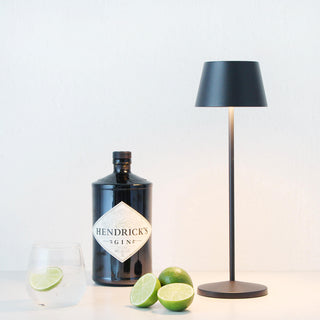 LBD EXCLUSIVE | VILLEBOIS RECHARGEABLE INDOOR/OUTDOOR LED TABLE LAMP | MATTE BLACK