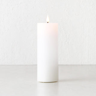 LBD EXCLUSIVE  |  LED FLAMELESS FLICKERING WAX CANDLE + REMOTE BUNDLE X3  |  WHITE