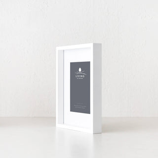 LBD EXCLUSIVE  |  TRENTO BOX PHOTO FRAME  |  5X7"  |  WHITE