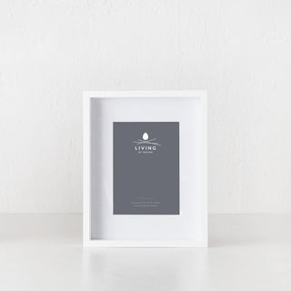 LBD EXCLUSIVE  |  TRENTO BOX PHOTO FRAME  |  5X7"  |  WHITE