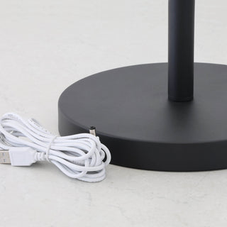 LBD EXCLUSIVE  |  DINESH OUTDOOR LED TABLE LAMP  |  WHITE + BLACK