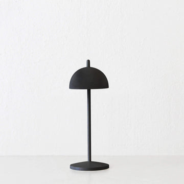 LBD EXCLUSIVE  |  FONTAINES RECHARGEABLE INDOOR/OUTDOOR LED TABLE LAMP  |  MATTE BLACK