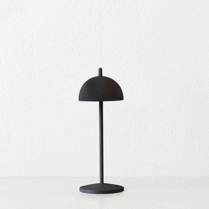 LBD EXCLUSIVE  |  FONTAINES RECHARGEABLE INDOOR/OUTDOOR LED TABLE LAMP  |  MATTE BLACK