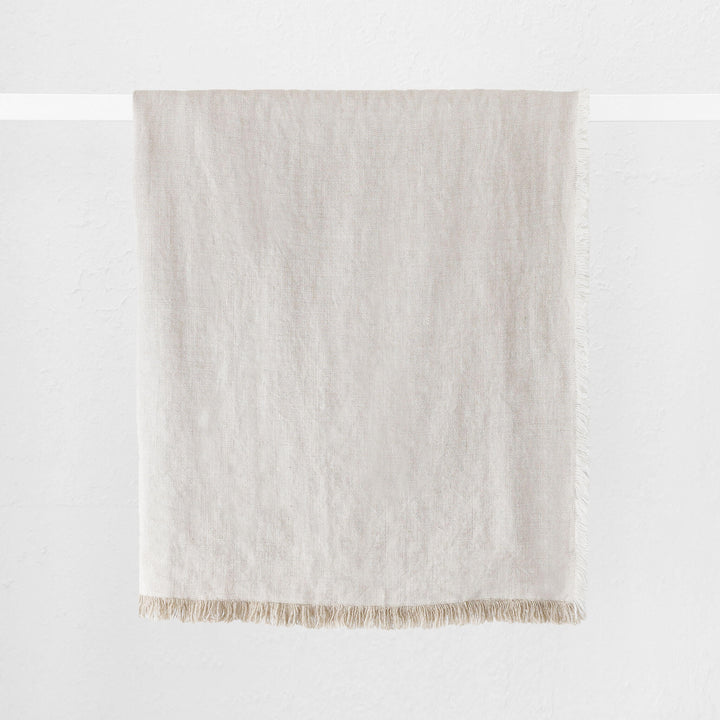 LBD EXCLUSIVE  |  FRENCH LINEN OPEN WEAVE THROW  |  180X140CM  |  NATURAL