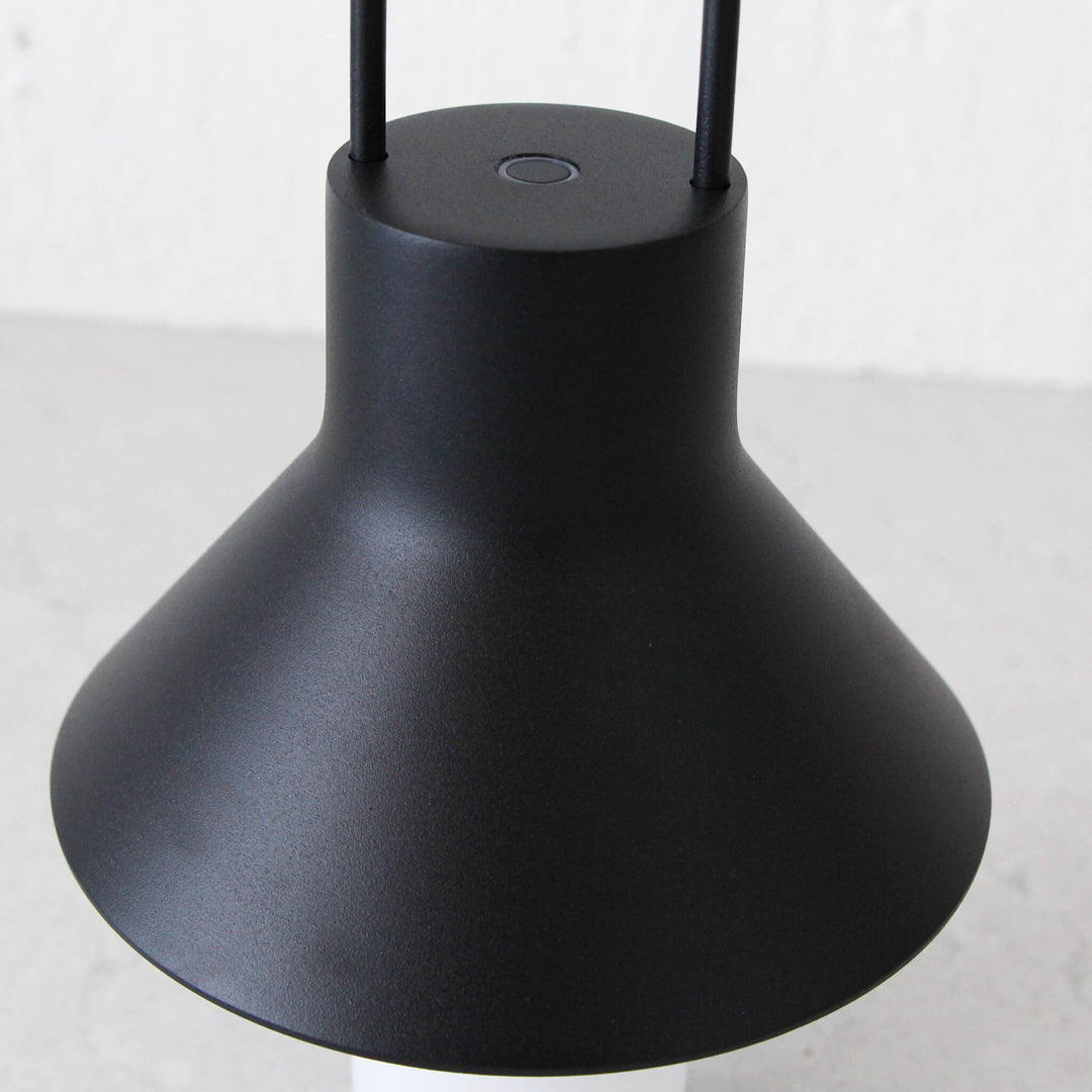 LA CONDETTE RECHARGEABLE INDOOR/OUTDOOR LED LANTERN  |  MATTE BLACK