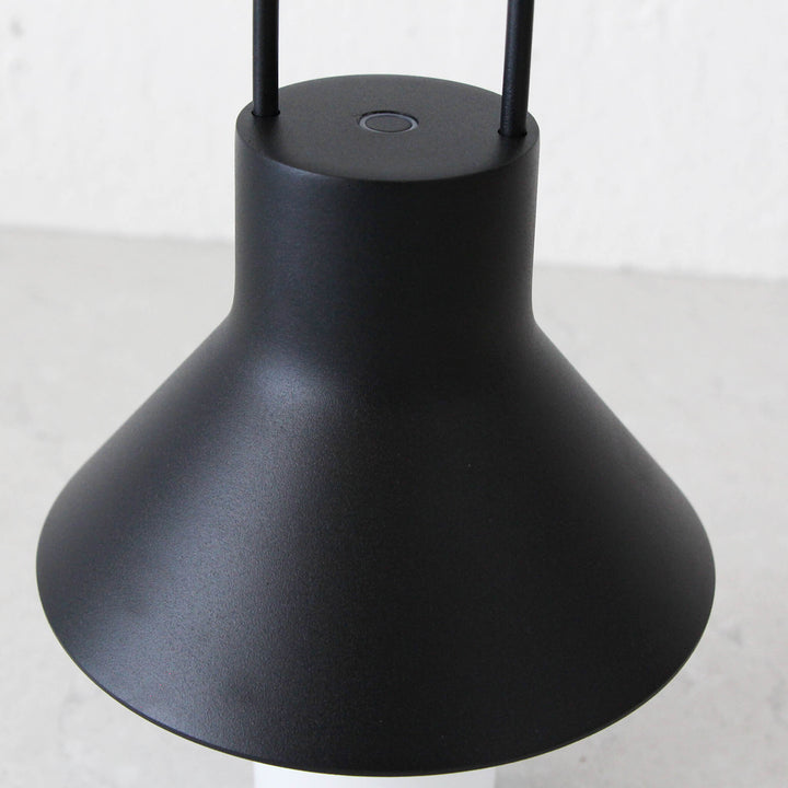 LA CONDETTE RECHARGEABLE INDOOR/OUTDOOR LED LANTERN  |  MATTE BLACK