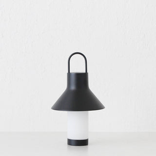 LBD EXCLUSIVE  |  LA CONDETTE RECHARGEABLE INDOOR/OUTDOOR LED LANTERN  |  MATTE BLACK