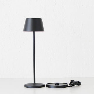 LBD EXCLUSIVE  |  VILLEBOIS RECHARGABLE TABLE LAMP  |  MATTE BLACK