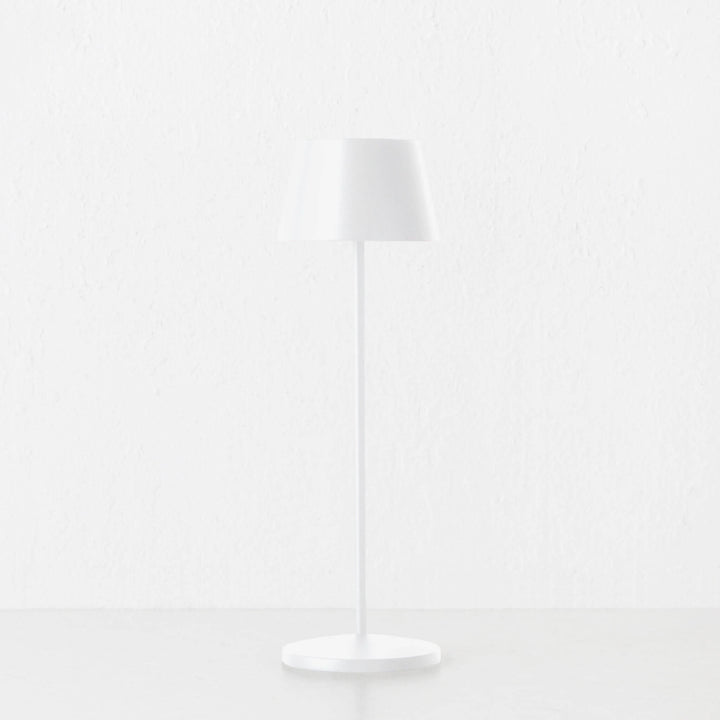 LBD EXCLUSIVE  |  VILLEBOIS RECHARGEABLE INDOOR/OUTDOOR LED TABLE LAMP BUNDLE X2  |  MATTE WHITE