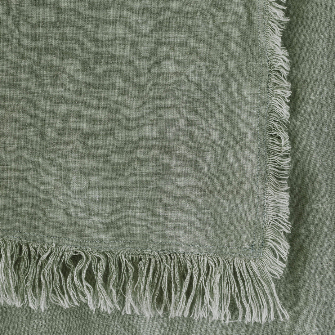 LBD EXCLUSIVE  |  FRENCH LINEN THROW  |  180X140CM  |  EUCALYPTUS MIST