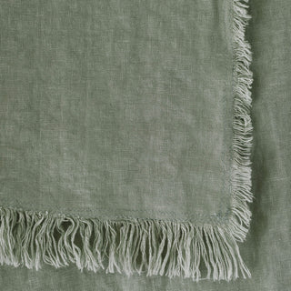 LBD EXCLUSIVE  |  FRENCH LINEN THROW  |  180X140CM  |  EUCALYPTUS MIST