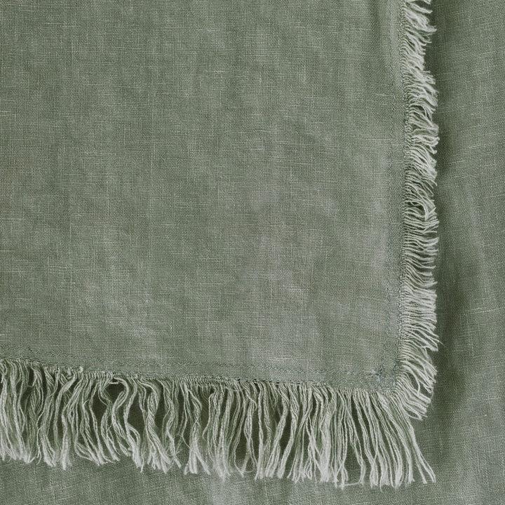 LBD EXCLUSIVE  |  FRENCH LINEN THROW  |  180X140CM  |  EUCALYPTUS MIST