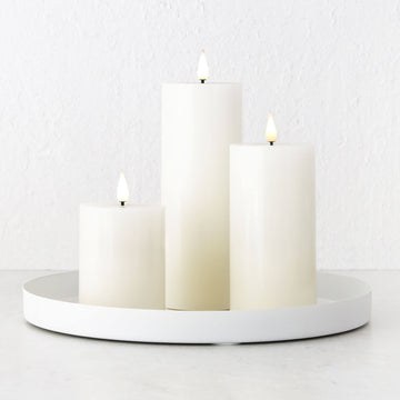 LBD EXCLUSIVE  |  LED FLAMELESS WAX CANDLE + REMOTE BUNDLE X3  |  IVORY