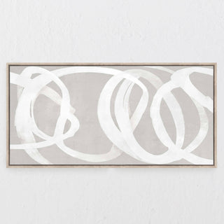 LBD Exclusive  |  Benabarre Framed Canvas Print  |  80x160cm  |  Natural + White