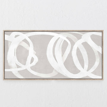 LBD Exclusive  |  Benabarre Framed Canvas Print  |  80x160cm  |  Natural + White