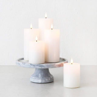 LBD EXCLUSIVE  |  LED FLICKERING FLAMELESS WAX CANDLE + REMOTE BUNDLE X3  |  WHITE