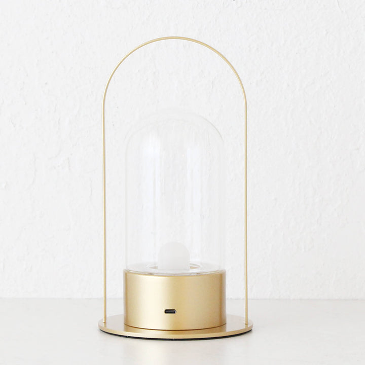 LE PORTEL CURVED LED LAMP WITH HANDLE  |  ORGANIC GOLD