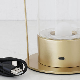 LE PORTEL CURVED LED LAMP WITH HANDLE  |  ORGANIC GOLD