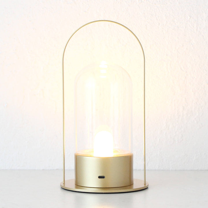 LE PORTEL CURVED LED LAMP WITH HANDLE  |  ORGANIC GOLD