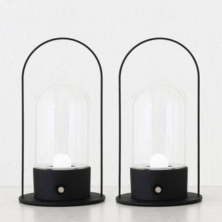 LE PORTEL CURVED LED LAMP WITH HANDLE  |  BLACK NOIR  |  BUNDLE X 2