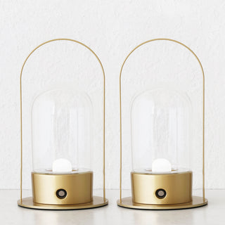 LE PORTEL CURVED LED LAMP WITH HANDLE  |  ORGANIC GOLD  |  BUNDLE X 2