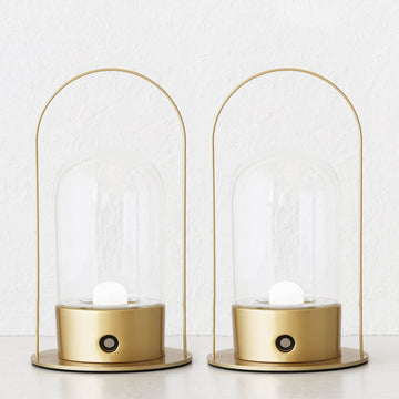 LE PORTEL CURVED LED LAMP WITH HANDLE  |  ORGANIC GOLD  |  BUNDLE X 2