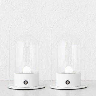 LE PORTEL CURVED LED LAMP WITH HANDLE  |  GHOST WHITE  |  BUNDLE X 2