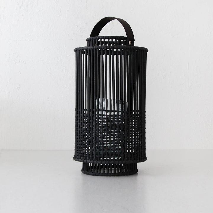 LE PORTIV RATTAN LANTERN  |  X LARGE  |  BLACK RATTAN