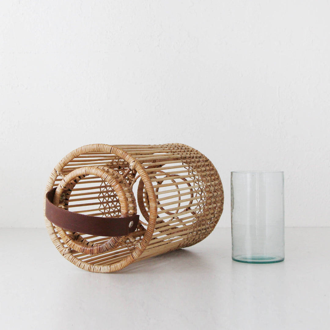 LE PORTIV RATTAN LANTERN BUNDLE X2  |  LARGE + X LARGE  |  NATURAL RATTAN