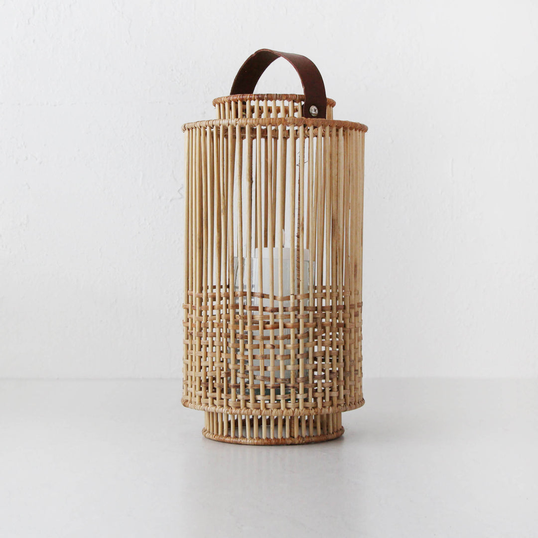 LE PORTIV RATTAN LANTERN BUNDLE X2  |  LARGE + X LARGE  |  NATURAL RATTAN