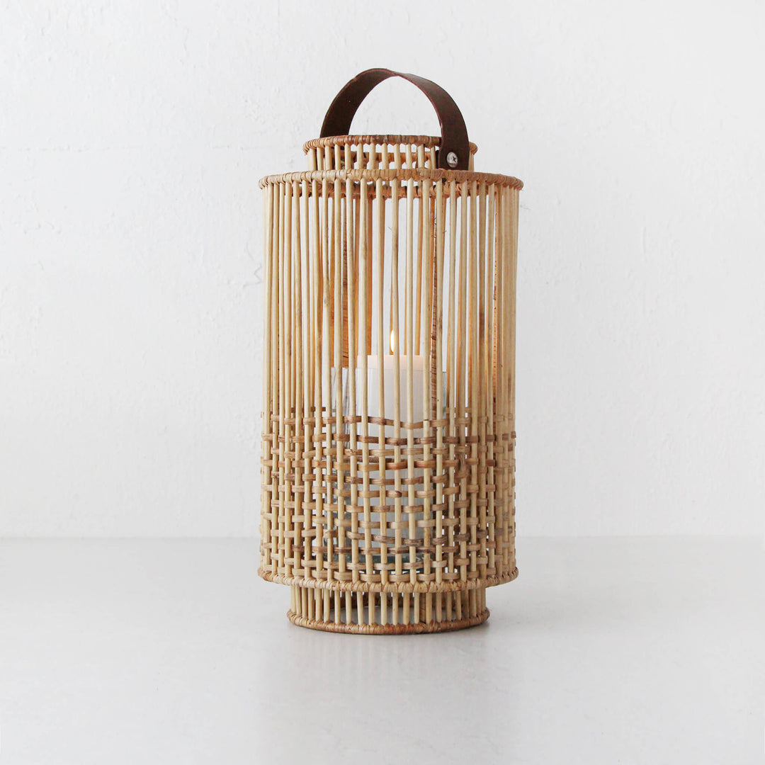 LE PORTIV RATTAN LANTERN BUNDLE X2  |  LARGE + X LARGE  |  NATURAL RATTAN