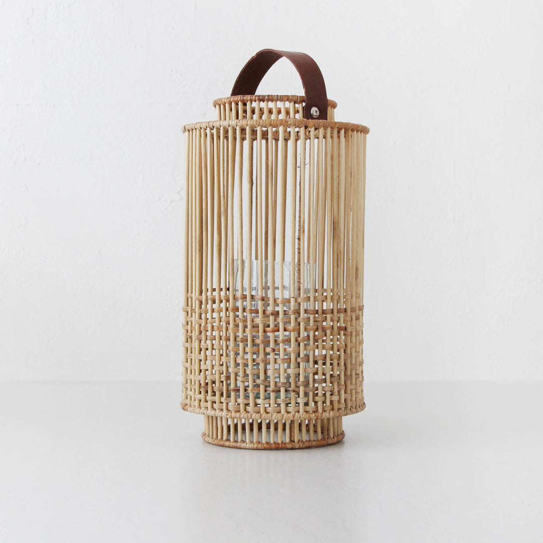 LE PORTIV RATTAN LANTERN BUNDLE X2  |  LARGE + X LARGE  |  NATURAL RATTAN